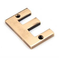 From The Anvil Letters E Polished Bronze