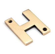 From The Anvil Letters H Polished Bronze