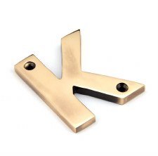 From The Anvil Letters K Polished Bronze
