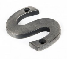 From The Anvil Letter S Antique Pewter