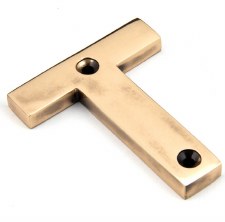 From The Anvil Letters T Polished Bronze