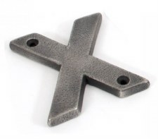 From The Anvil Letter X Antique Pewter