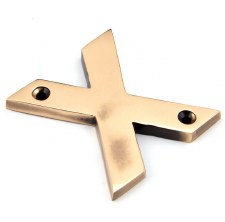 From The Anvil Letters X Polished Bronze From The Anvil Letters X Polished Bronze