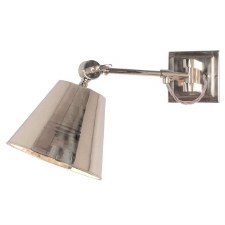 Library Swing Arm Wall Light Polished Nickel