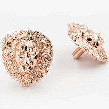 Lion Cupboard Knob Rose Gold