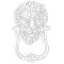 Croft Lion Head Door Knocker 1768 Distressed Brass