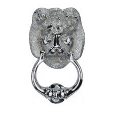 Heritage K1210 Lion Head Door Knocker Polished Chrome Heritage K1210 Lion Head Door Knocker Polished Chrome