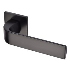 Sorrento Lisbon Square Rose Door Handle Matt Black