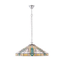 Interiors 1900 Lloyd Tiffany Large Pendant Aluminium 70903 Interiors 1900 Lloyd Tiffany Large Pendant Aluminium 70903
