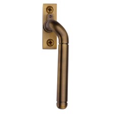 Heritage Lockable Espagnolette Handle V1006 Right Hand Antique Brass Lacquered Heritage Lockable Espagnolette Handle V1006 Right Hand Antique Brass Lacquered