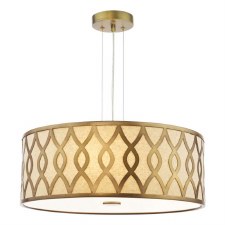 Lockryn 4 Light Pendant Brushed Bronze