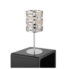 Lola Table Lamp Crystal & Chrome