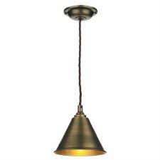 David Hunt London Pendant Light Antique Brass