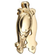 Brassart Louis XVI Escutcheon Polished Brass Lacquered