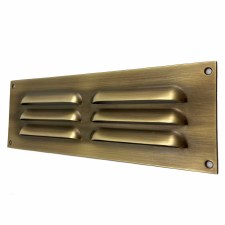 Solid Brass Air Vent - Adjustable Brass Grill Cover Antique Ventilation  Louvre