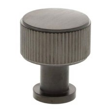 Lucia Reeded Cabinet Knob 29mm Dark Bronze PVD