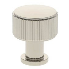 Lucia Reeded Cabinet Knob 29mm Polished Nickel