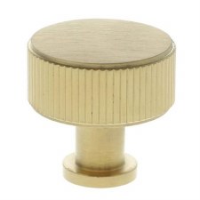 Lucia Reeded Cabinet Knob 35mm Satin Brass PVD