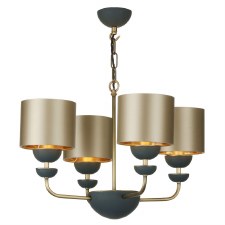 David Hunt Lunar 4 Light Pendant With Shades