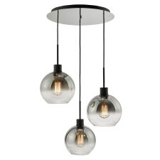 Lycia 3 Light Cluster Pendant Black Lycia 3 Light Cluster Pendant Black