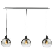 Lycia 3 Light Linear Pendant Black Lycia 3 Light Linear Pendant Black