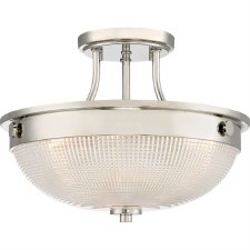 Quoizel Mantle Semi Flush Light Imperial Silver Quoizel Mantle Semi Flush Light Imperial Silver
