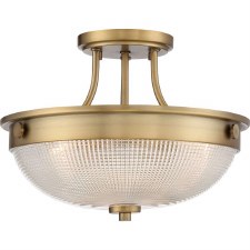 Quoizel Mantle Semi Flush Light Weathered Brass Quoizel Mantle Semi Flush Light Weathered Brass