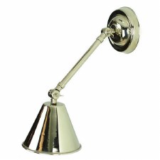 Map Room Double Joint Adjustable Single Wall Light Polished Nickel