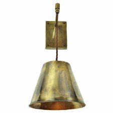 Map Room Suspended Wall Light Antique Brass