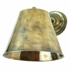 Map Room Large Single Wall Light Antique Brass