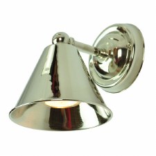 Map Room Small Single Wall Light Polished Nickel