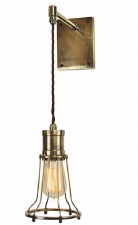 Marconi Suspended Wall Light Antique Brass