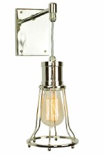 Marconi Suspended Wall Light Polished Nickel