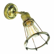 Marconi Adjustable Single Wall or Ceiling Light Antique Brass