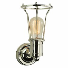 Marconi Single Wall Light Polished Nickel