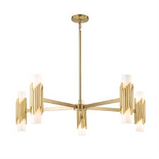 Elstead Marvele 10 Light Chandelier Aged Brass Elstead Marvele 10 Light Chandelier Aged Brass