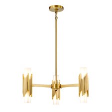 Elstead Marvele 6 Light Chandelier Aged Brass Elstead Marvele 6 Light Chandelier Aged Brass