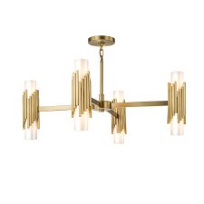 Elstead Marvele 8 Light Chandelier Aged Brass Elstead Marvele 8 Light Chandelier Aged Brass