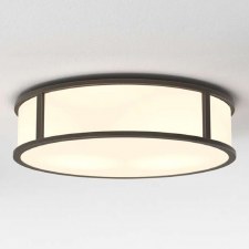 Mashiko Medium Flush Round Ceiling Light Bronze