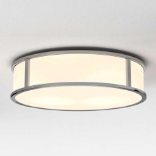 Mashiko Medium Flush Round Ceiling Light Polished Chrome