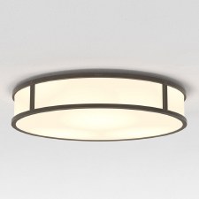 Mashiko Large Flush Round Ceiling Light Bronze