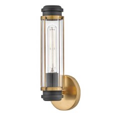 Hinkley Masthead Single Bathroom Wall Light Heritage Brass & Black