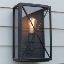 Mayfair Wall Lamp Wide Black