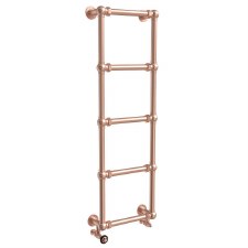 Mayfield Heated Towel Rail 500mm Brushed Copper