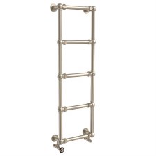 Mayfield Heated Towel Rail 500mm Brushed Nickel