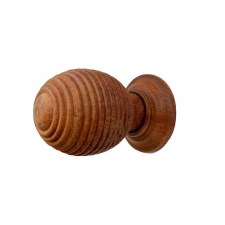 Beehive Cupboard Knob 38mm Teal Wood