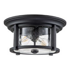 Feiss Merrill Flush Porch Light Black