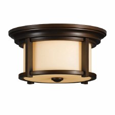 Feiss Merrill Flush Ceiling Light Heritage Bronze