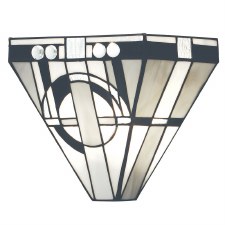 Interiors 1900 Metropolitan Flush Tiffany Wall Light