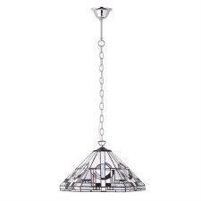 Interiors 1900 Metropolitan Tiffany Medium Pendant Aluminium 70899 Interiors 1900 Metropolitan Tiffany Medium Pendant Aluminium 70899